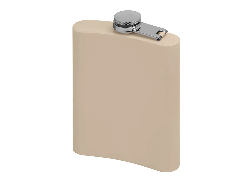 Фляжка 240 мл Remarque soft touch, 304 сталь, бежевый