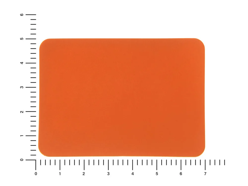 ПАТЧ ПРЯМОУГОЛНЫЙ soft-touch (оранжевый ) 5,0 х 7,0 см
