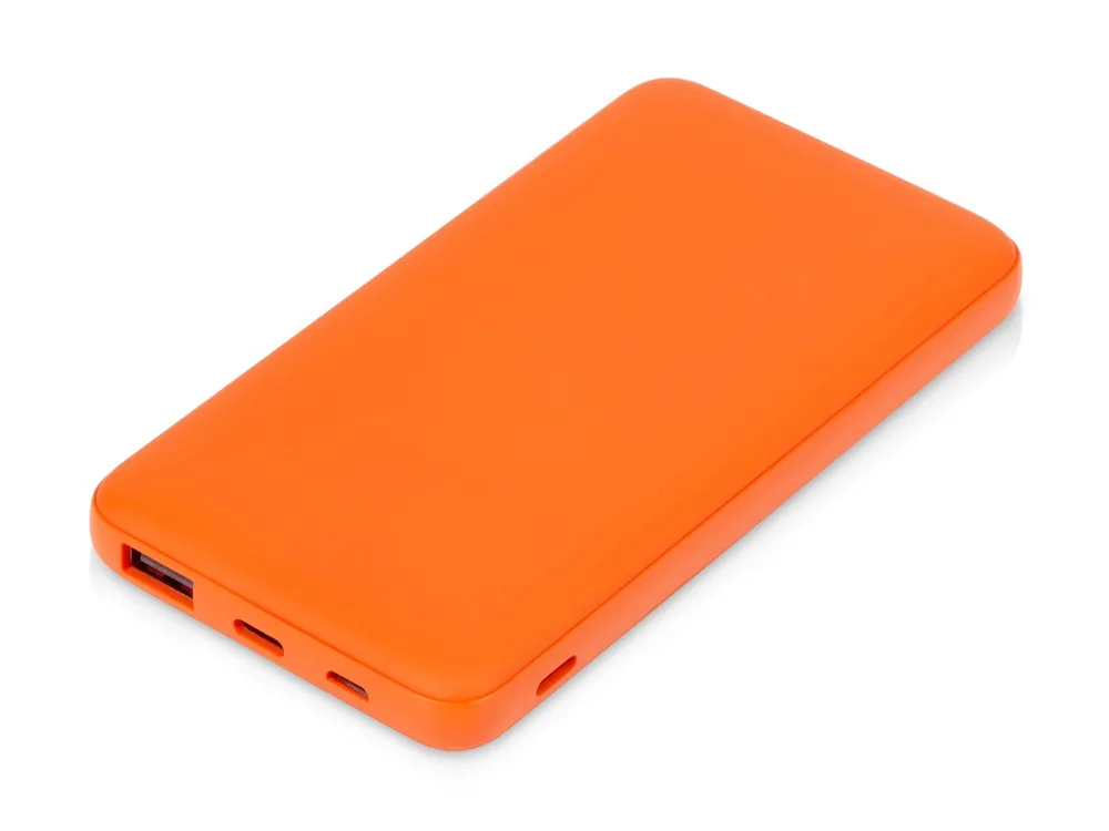 Подарочный набор c блокнотом С2, ручкой и повербанком 10000 mAh, оранжевый