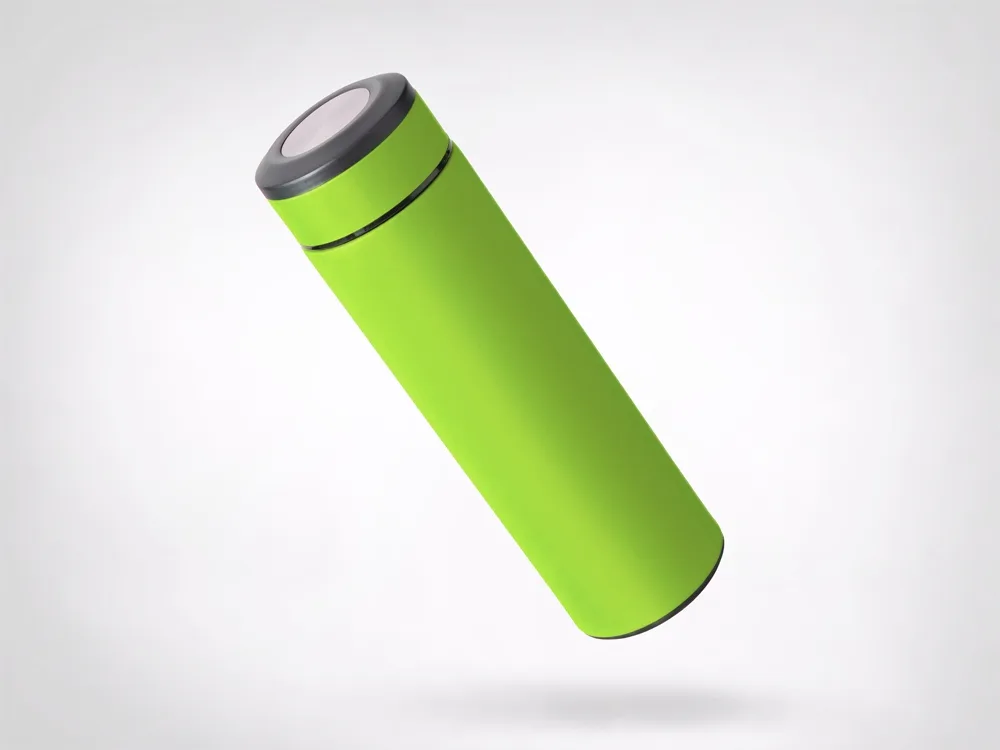 Вакуумный термос "Vacuum Flask C1", soft touch, 420мл, зеленое яблоко