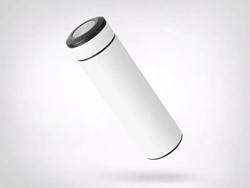 Вакуумный термос "Vacuum Flask C1", soft touch, 420мл, белый