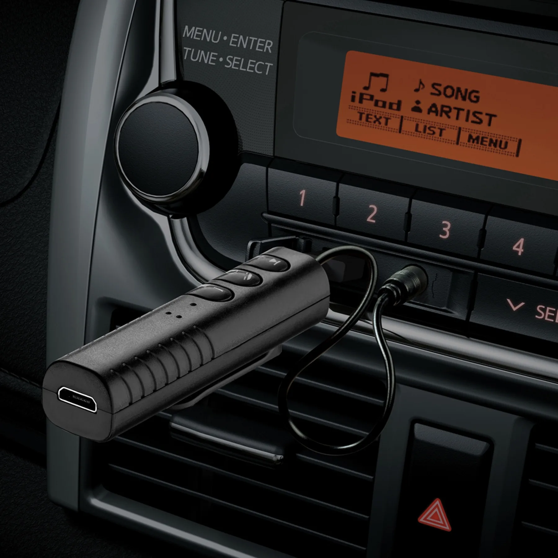 Bluetooth ресивер, BT 5.0, 90 мАч, черный, Deppa