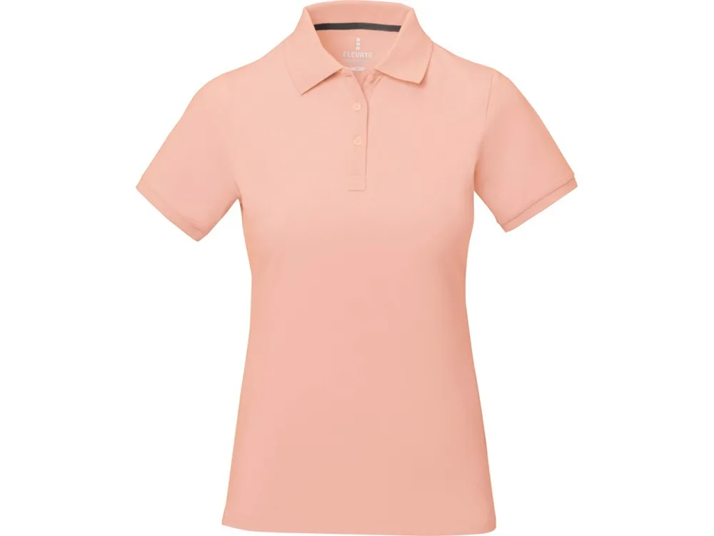 Calgary женская футболка-поло с коротким рукавом, pale blush pink