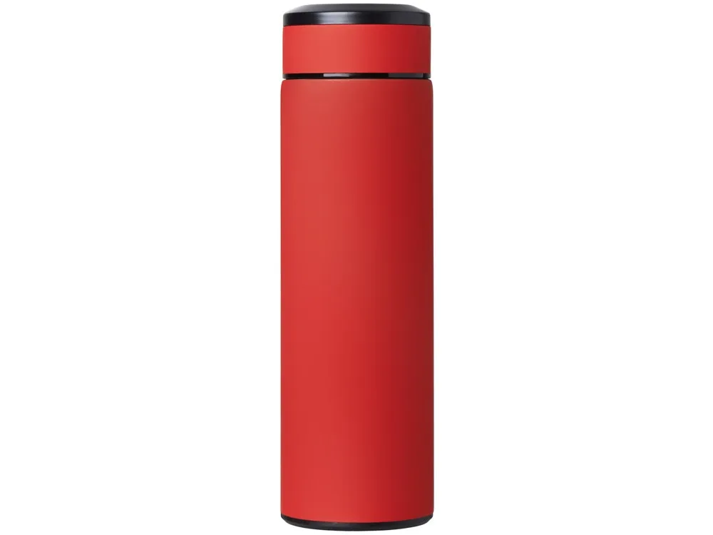 Вакуумный термос "Vacuum Flask C1", soft touch, 420мл, красный