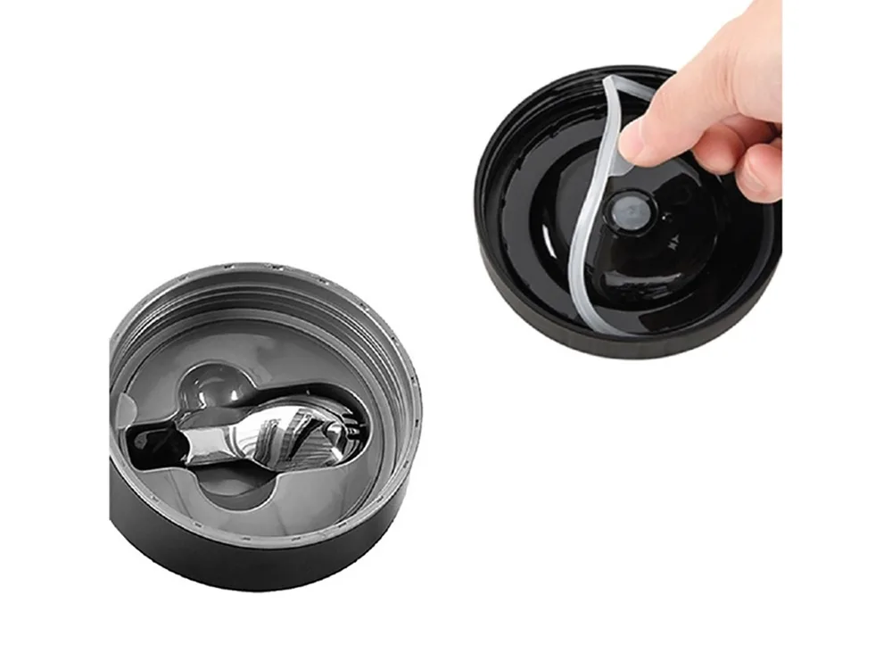 Термос с двумя контейнерами из нерж. стали тм THERMOcafe TCLB-1480SY (SS) 1,48L