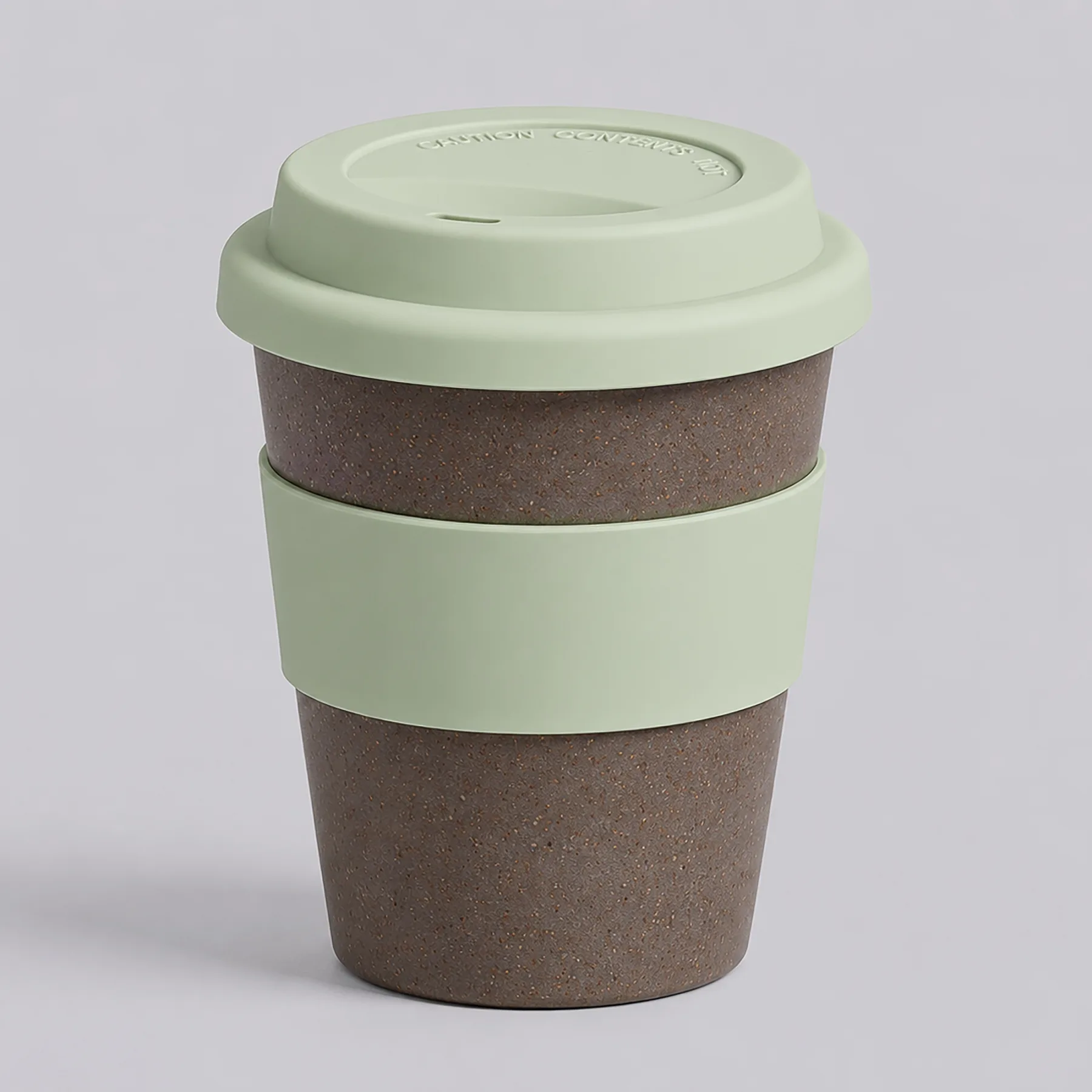 Стакан с силиконовой крышкой "Cafe", olive