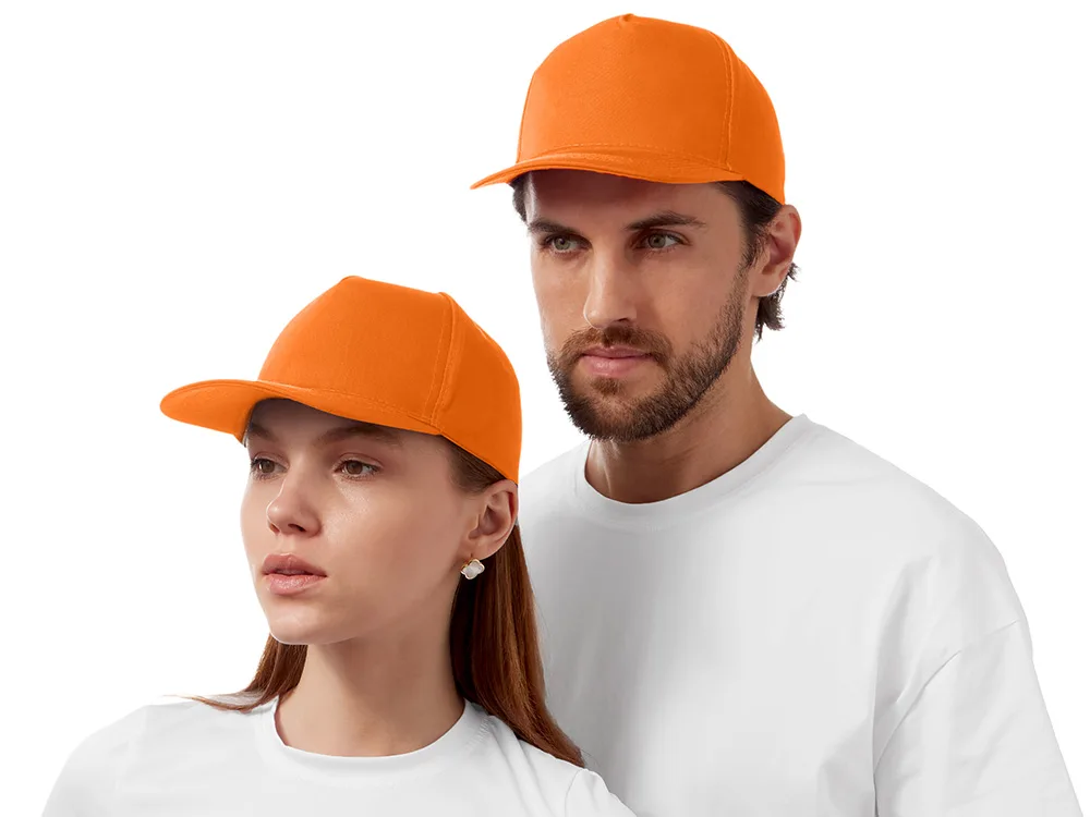 Бейсболка "Mix" 5-ти панельная 180 гр, оранжевый