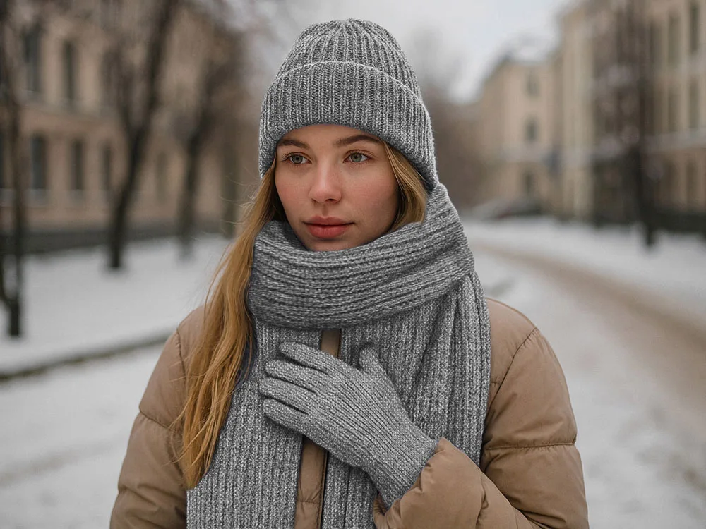 Подарочный набор  «Nordend», серый меланж