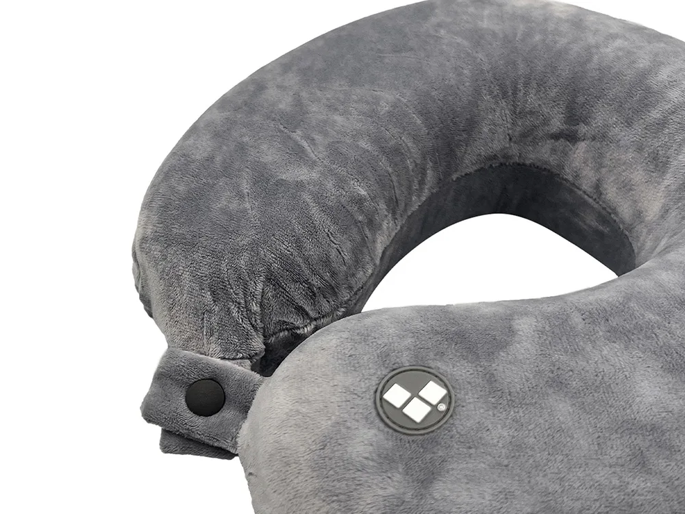 Подушка для путешествий с эффектом памяти Мемо "Drowsy" Grey