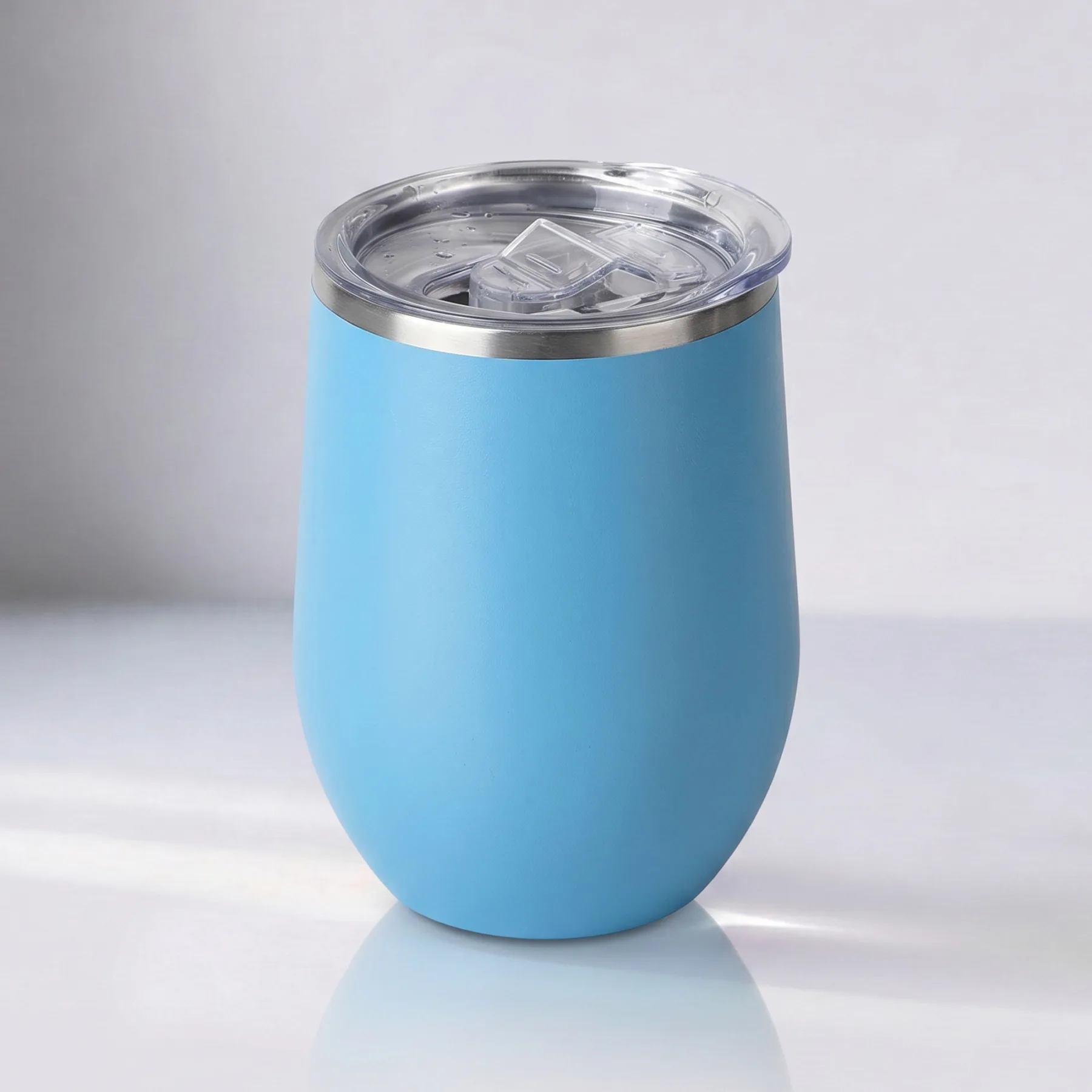 Термокружка Sense Gum, soft-touch, непротекаемая крышка, 370мл, голубой