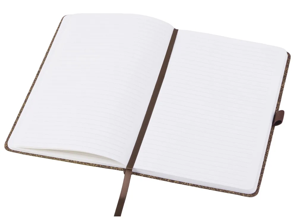 Блокнот из кофейных зерен А5 "Coffee notes", твердая обложка, 80 листов 70 гр/м2 белой бумаги, кофейный