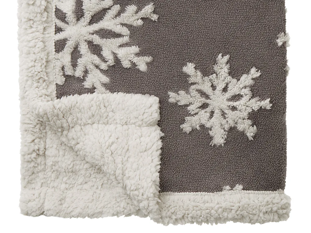 Плед Snowflake новогодний