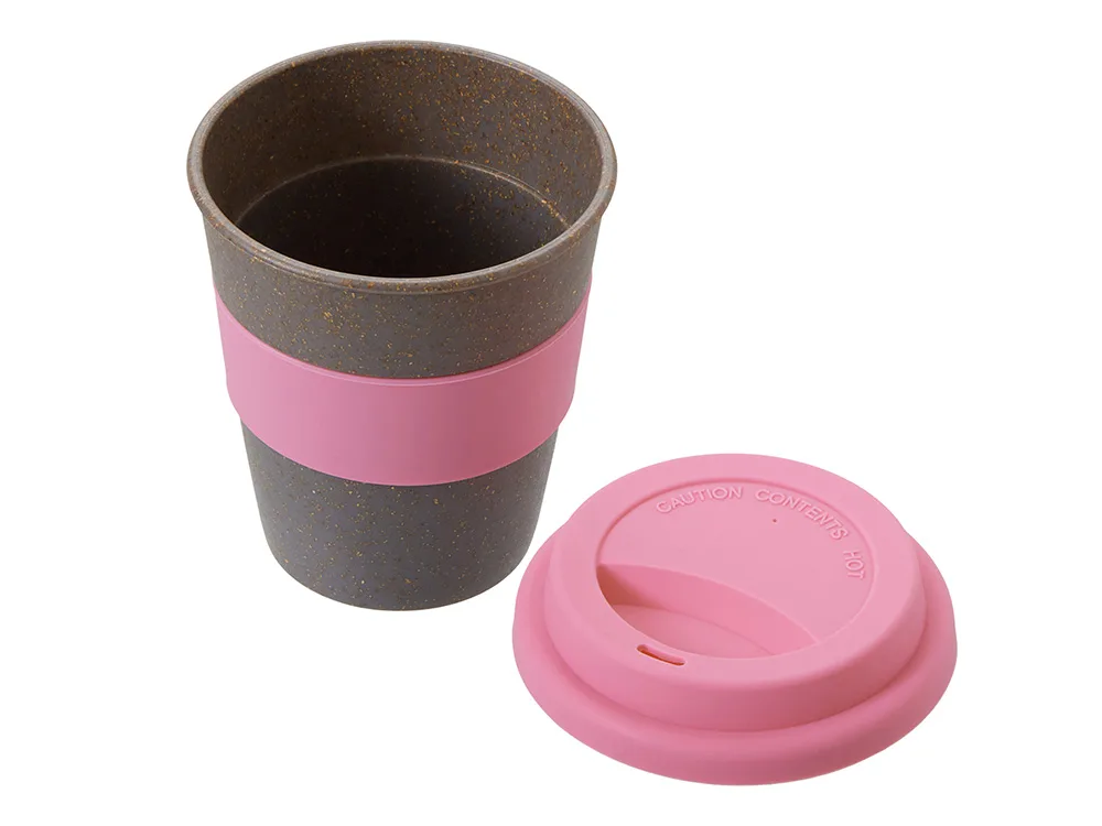 Стакан с силиконовой крышкой "Cafe", dust pink