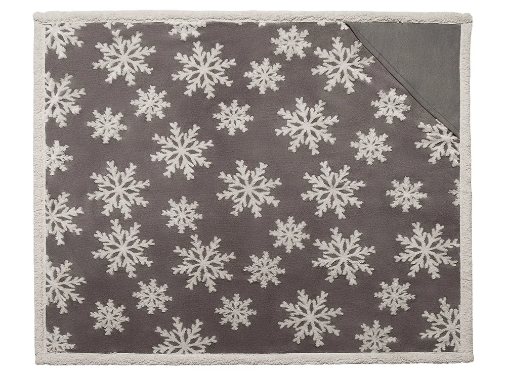 Плед Snowflake новогодний