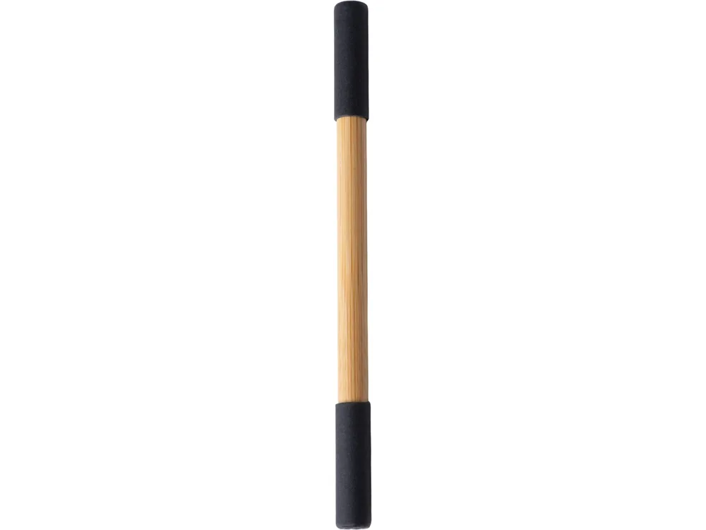 Вечный карандаш и ручка из бамбука "Black bamboo", натуральный и черный
