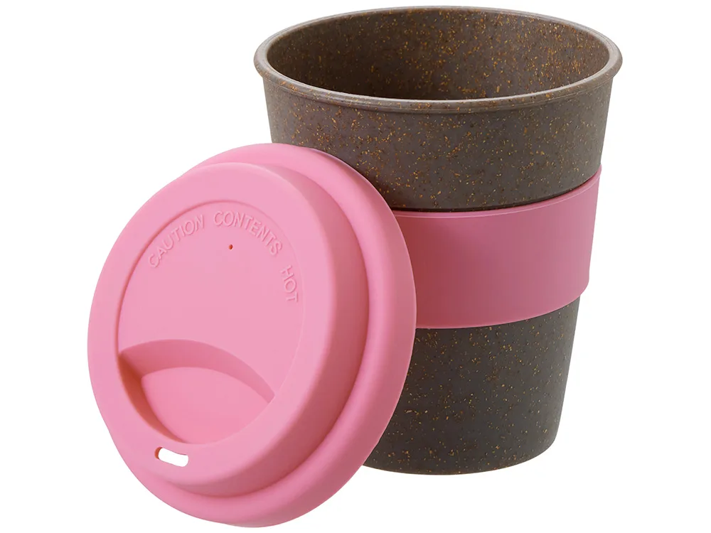 Стакан с силиконовой крышкой "Cafe", dust pink