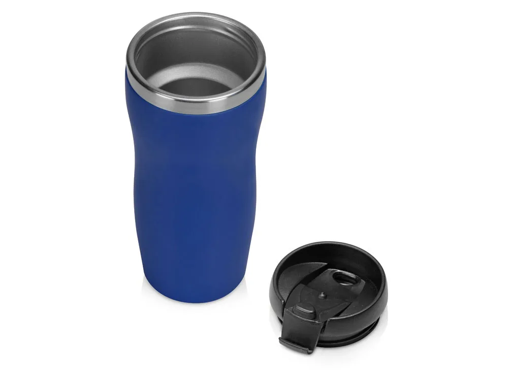 Термокружка "Double wall mug C1", soft touch, 350 мл, синий