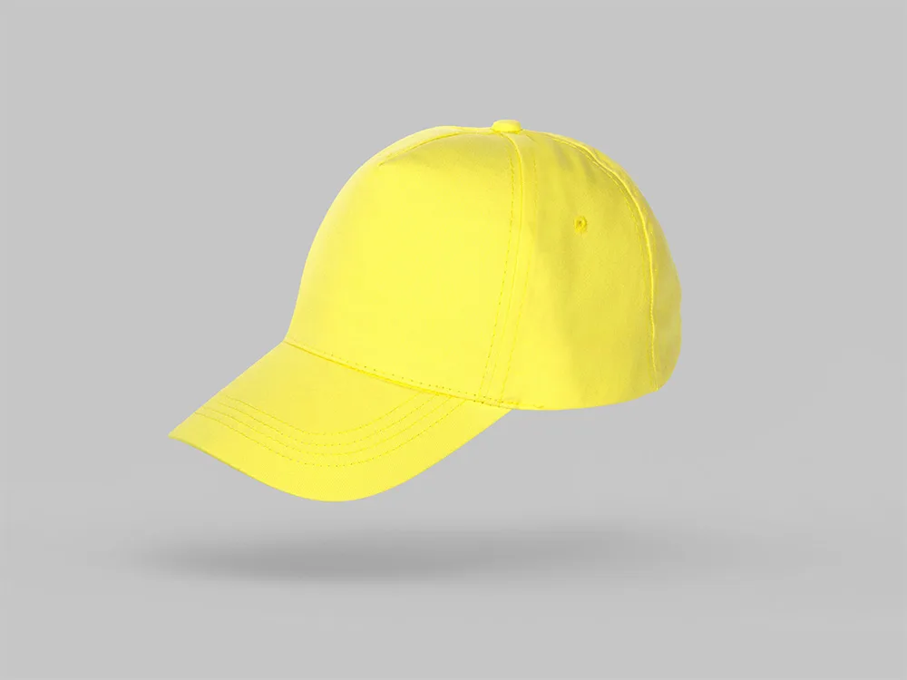 Бейсболка "Мемфис 230" 5-панельная, yellow