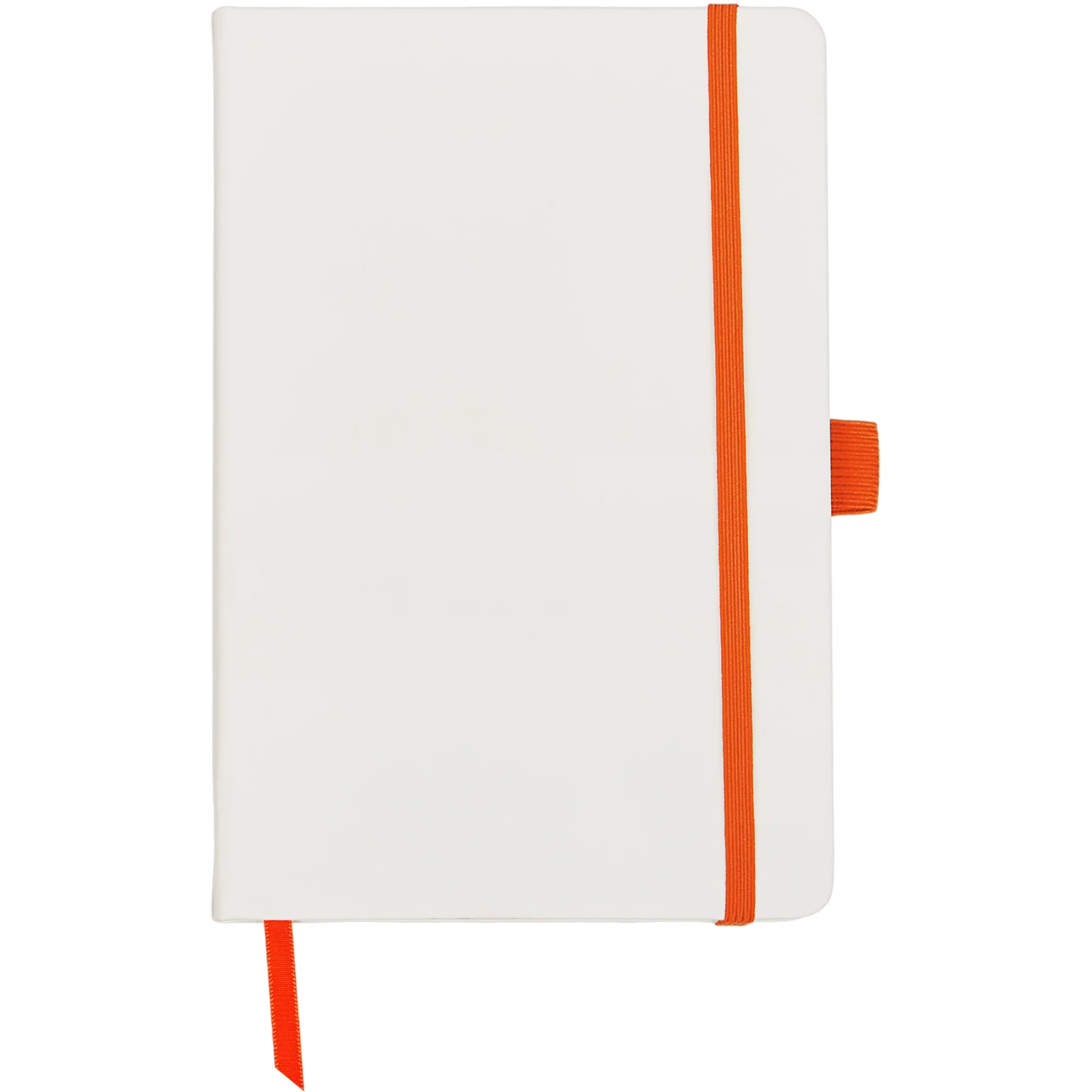 Блокнот "ColorNote White", твердая обложка A5, 80 листов, белый и оранжевый