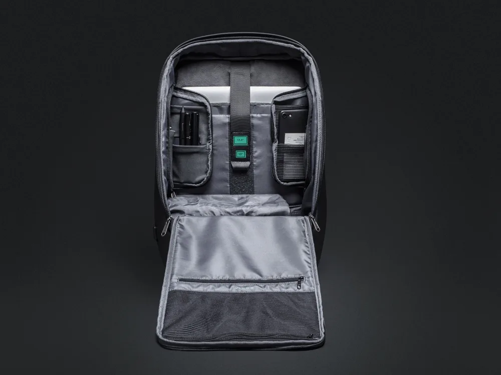 Антикражный рюкзак FlexPackPro для ноутбука 15.6", серый/черный