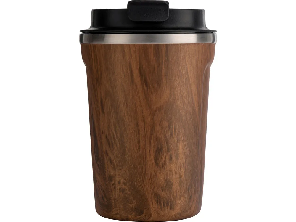 Термокружка CAFe COMPACT, 380 мл, wood