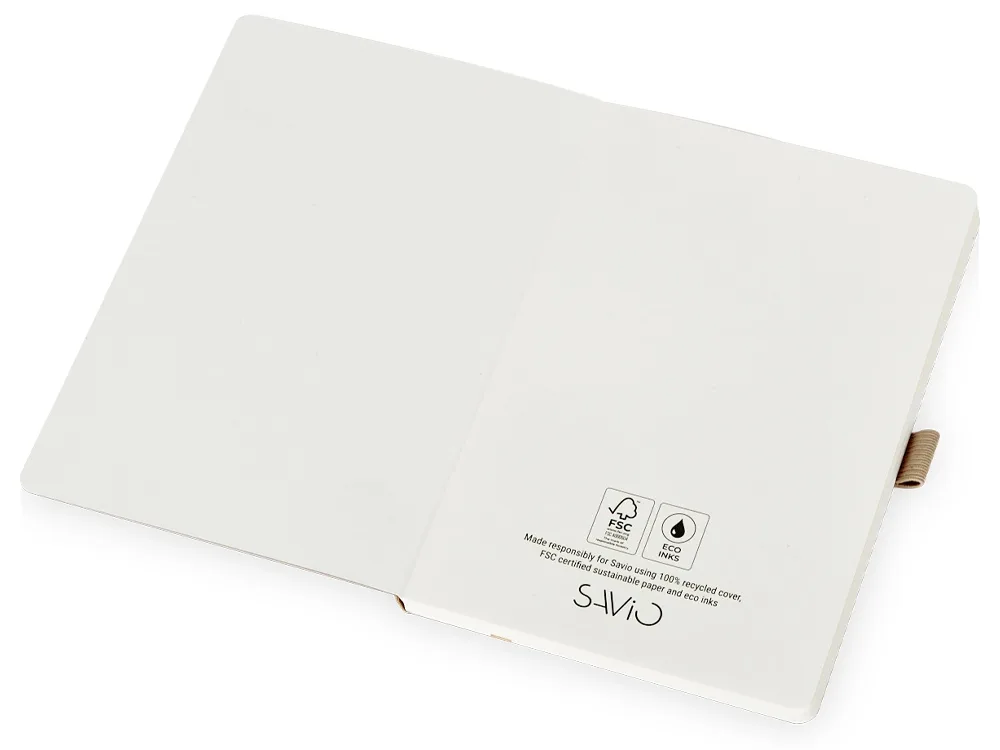 Блокнот "Sevilia Soft", гибкая обложка из крафта A5, 80 листов, крафтовый/бежевый