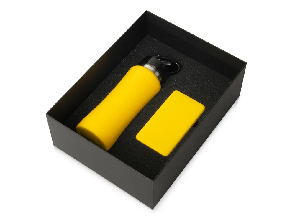 Подарочный набор с бутылкой для воды и повербанком С2, 10000 mAh