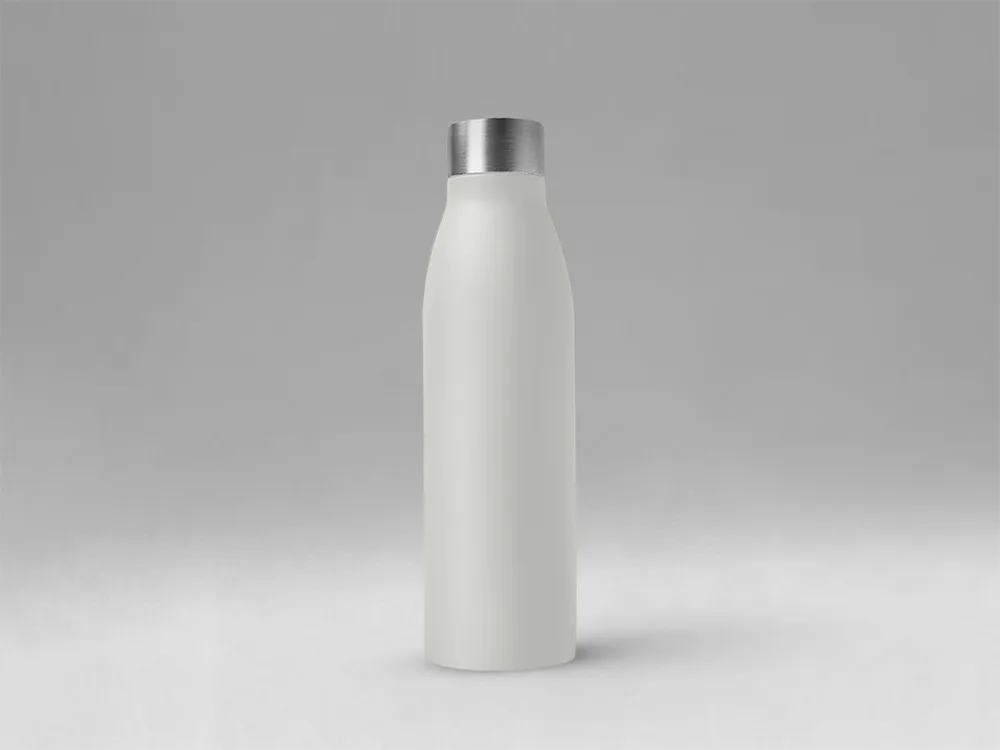 Стальная бутылка "Rely", 650 мл, дымчато-белый  (off white)