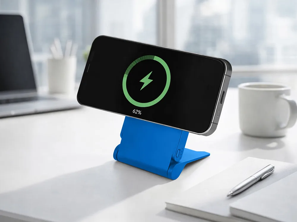 Внешний магнитный аккумулятор "MagnIQ", синий, 5000 mAh