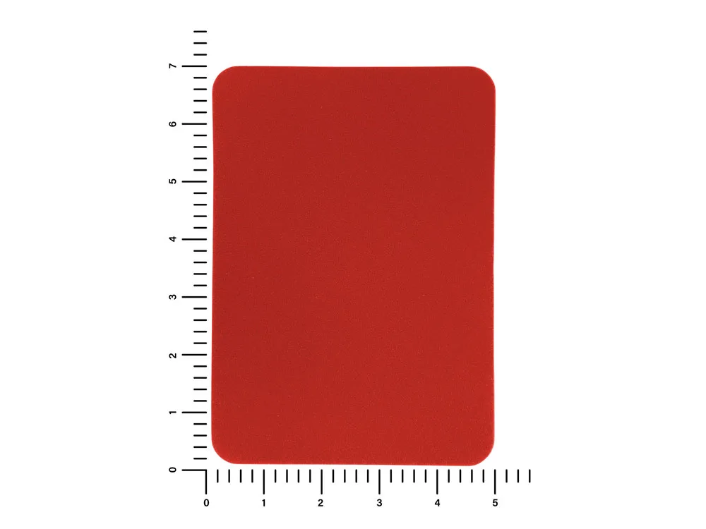 ПАТЧ ПРЯМОУГОЛНЫЙ nubuk (красный) 5,0 х 7,0 см