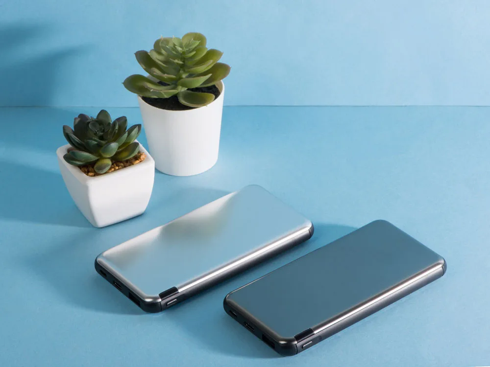 Внешний аккумулятор «Forge» v.2, металл, 10000mah, серебристый
