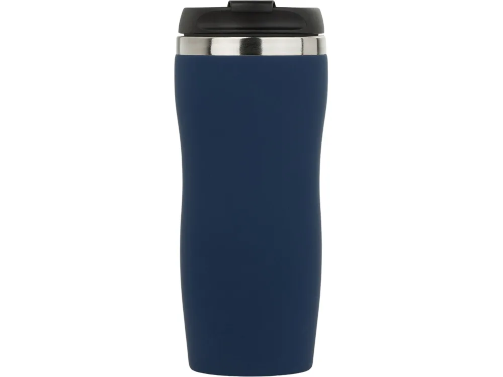 Термокружка "Double wall mug C1", soft touch, 350 мл, темно-синий