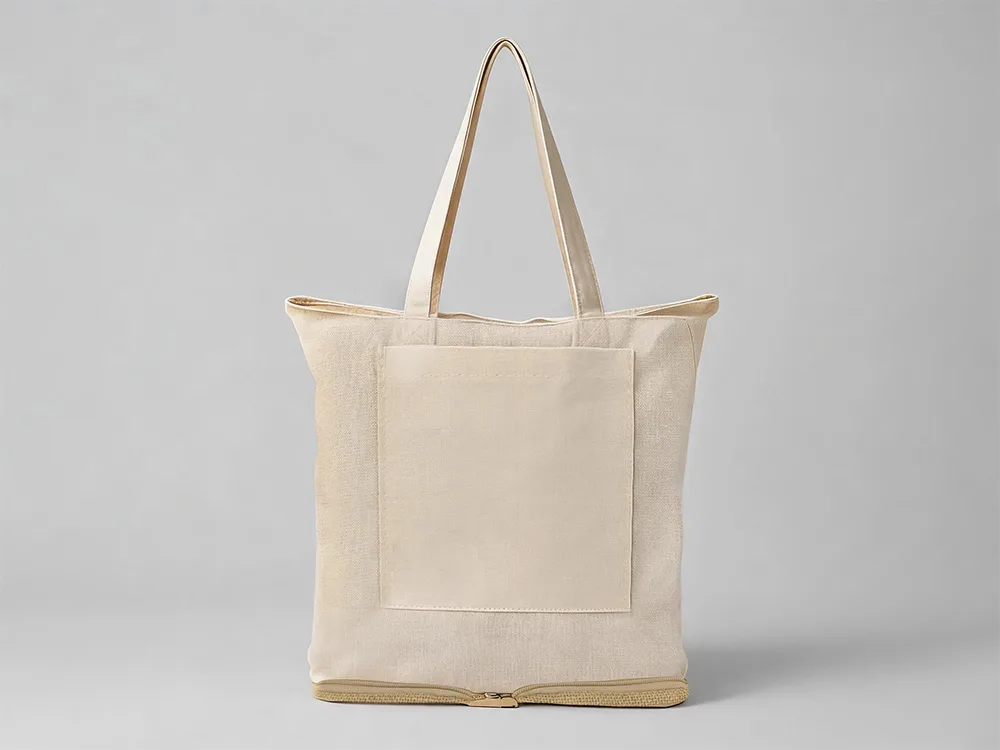 Складная сумка Jute из джута и хлопка, натуральный