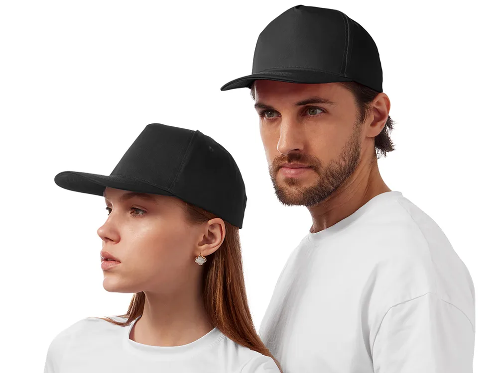 Бейсболка "Mix" 5-ти панельная 180 гр, черный