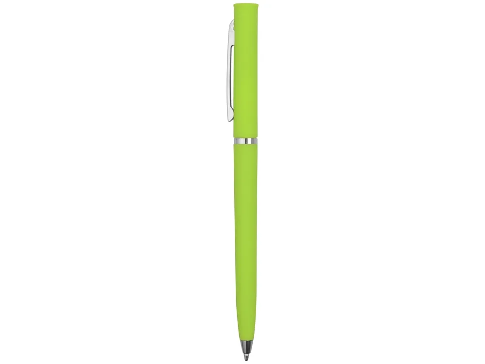 Ручка шариковая "Navi" soft-touch, зеленое яблоко