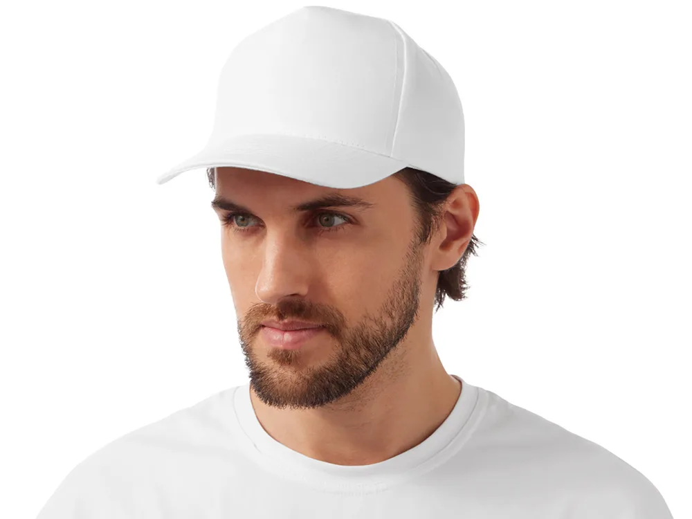 Бейсболка "Mix" 5-ти панельная 180 гр, белый