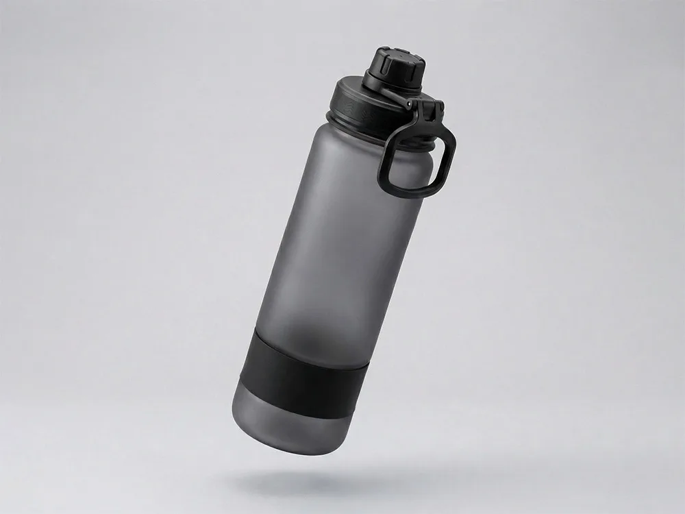 Бутылка «Misty» с ручкой, 850 мл, черный