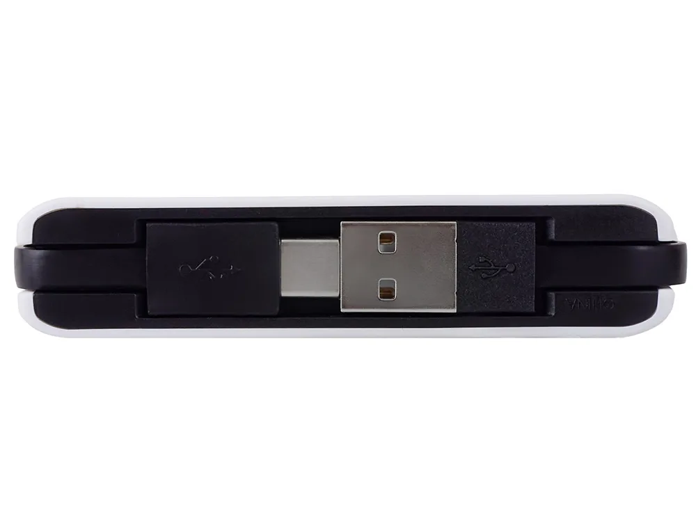 USB-хаб «Hubix» с коннектором 2-в-1 USB-C и USB-A, 2.0, белый