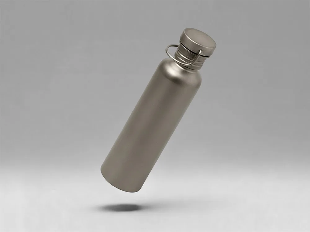 Бутылка для воды из титана "Titan", 750ml, темно-серый