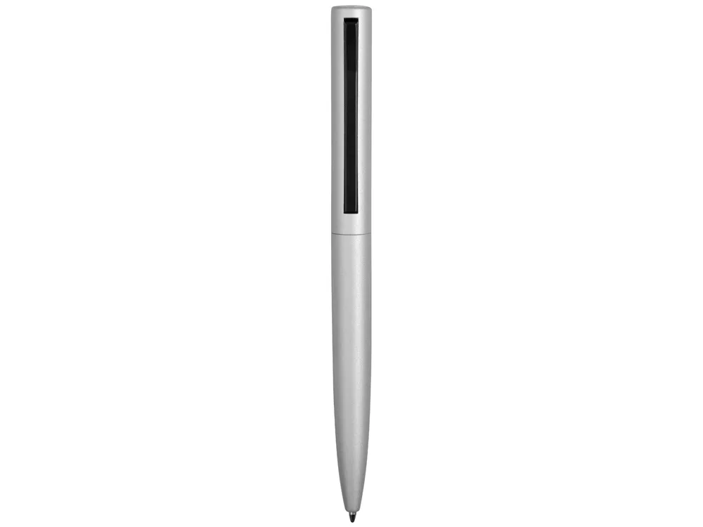 Ручка металлическая шариковая «Bevel», серебристый/черный