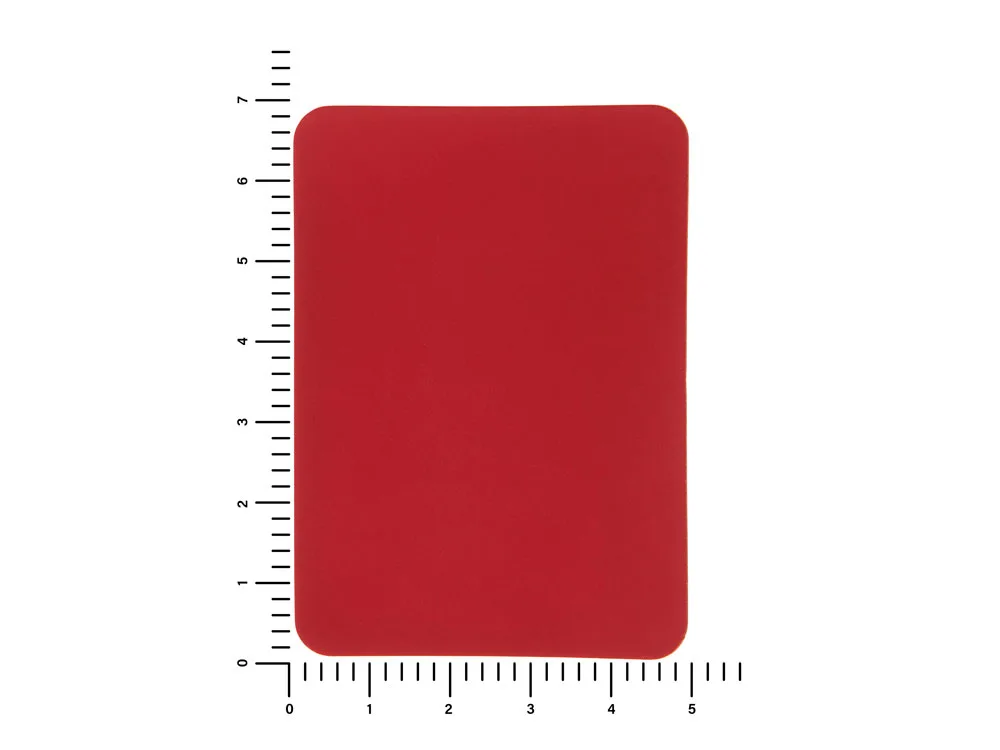ПАТЧ ПРЯМОУГОЛНЫЙ soft-touch (красный) 5,0 х 7,0 см