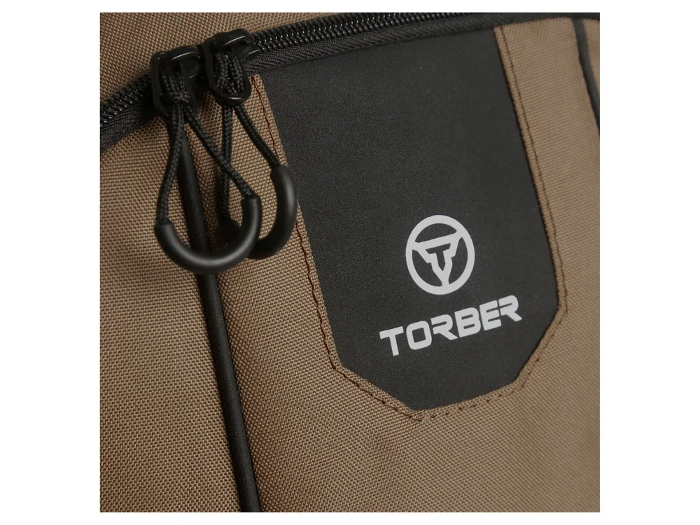 Рюкзак TORBER РАКЕТА с отделением для ноутбука 15,6", коричневый, полиэстер 600D, 46 х 30 x 13