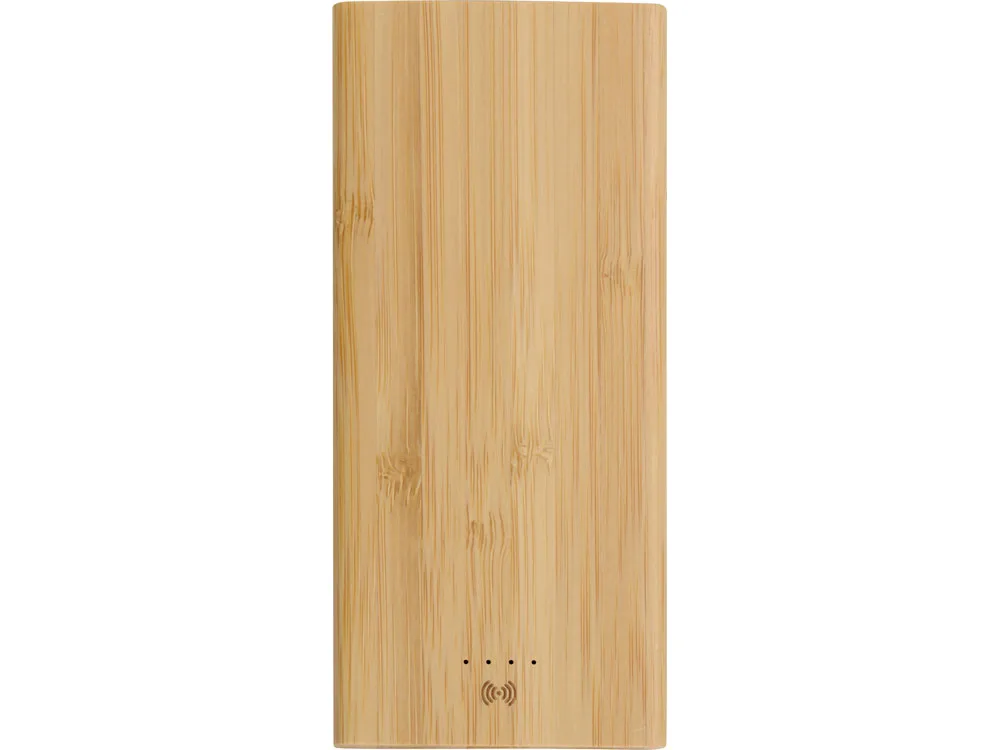 Внешний беспроводной аккумулятор из бамбука "Bamboo Air", 10000 mAh