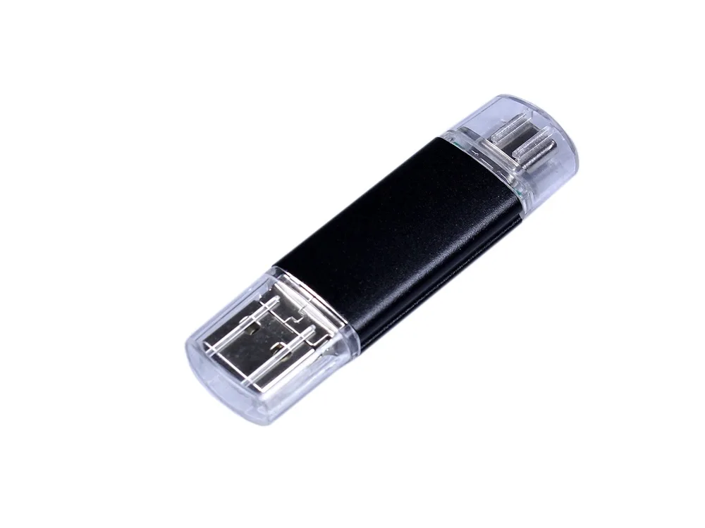 USB-флешка на 32 Гб c двумя дополнительными разъемами MicroUSB и TypeC