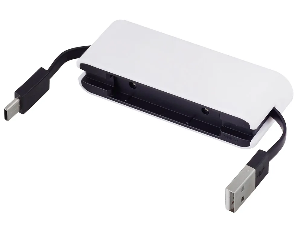 USB-хаб «Hubix» с коннектором 2-в-1 USB-C и USB-A, 2.0, белый