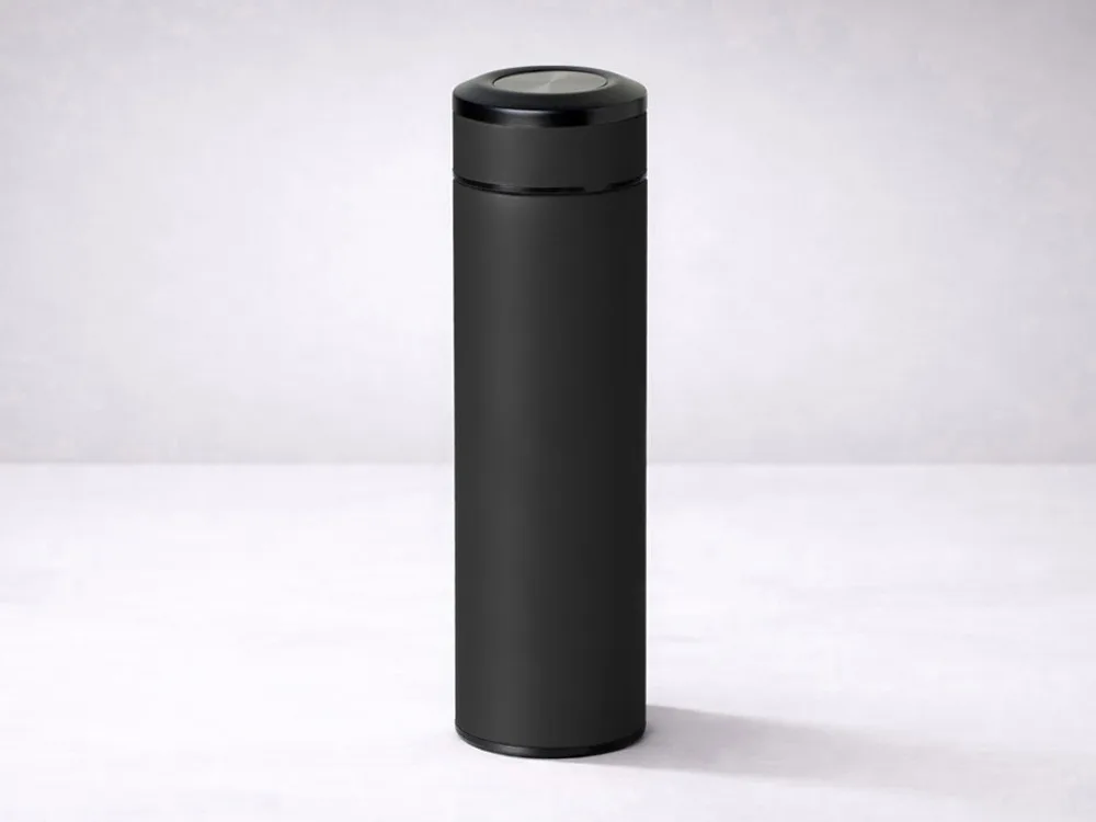 Вакуумный термос "Vacuum Flask C1", soft touch, 420мл, черный