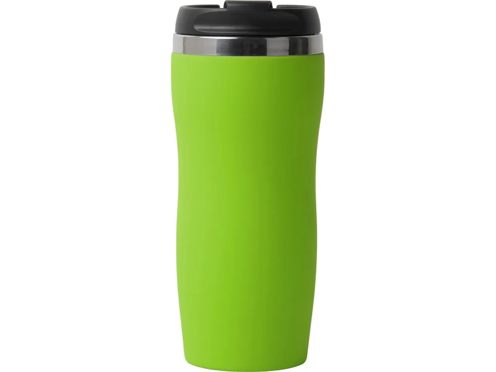 Термокружка "Double wall mug C1", soft touch, 350 мл, зеленое яблоко