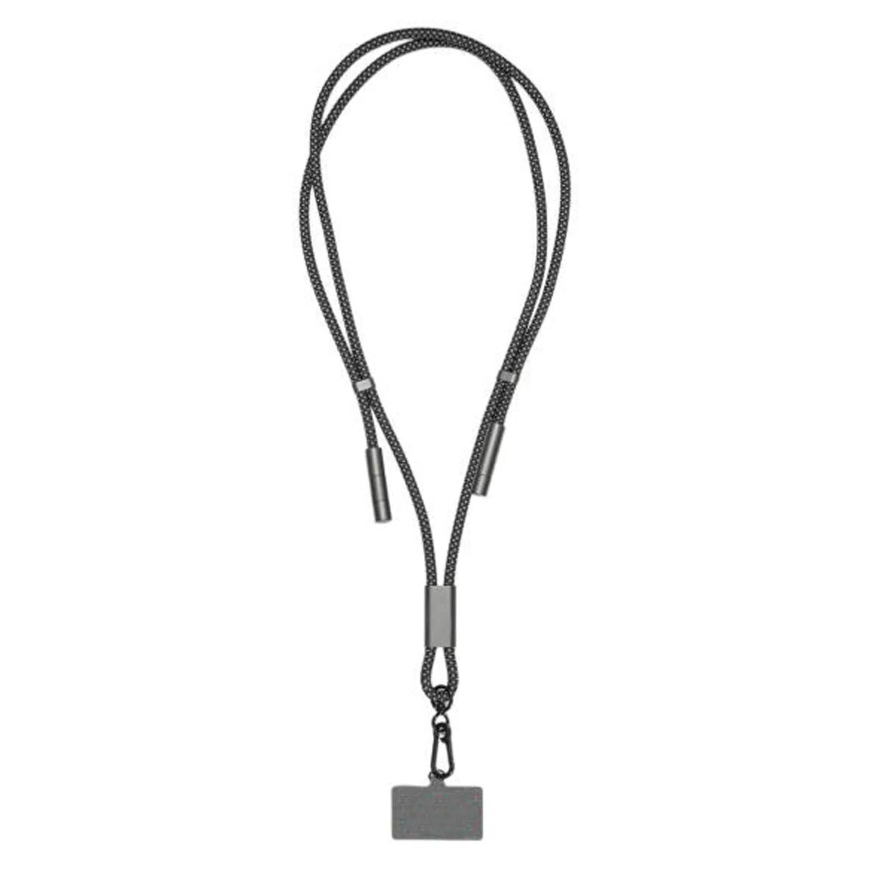 Шнурок-держатель для телефона с зарядным кабелем USB-C на USB-C/Lightning «Lany Eco Charge», серый