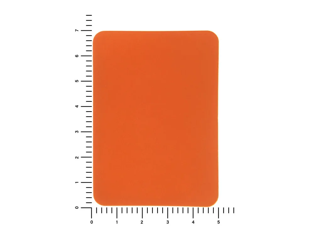 ПАТЧ ПРЯМОУГОЛНЫЙ soft-touch (оранжевый ) 5,0 х 7,0 см