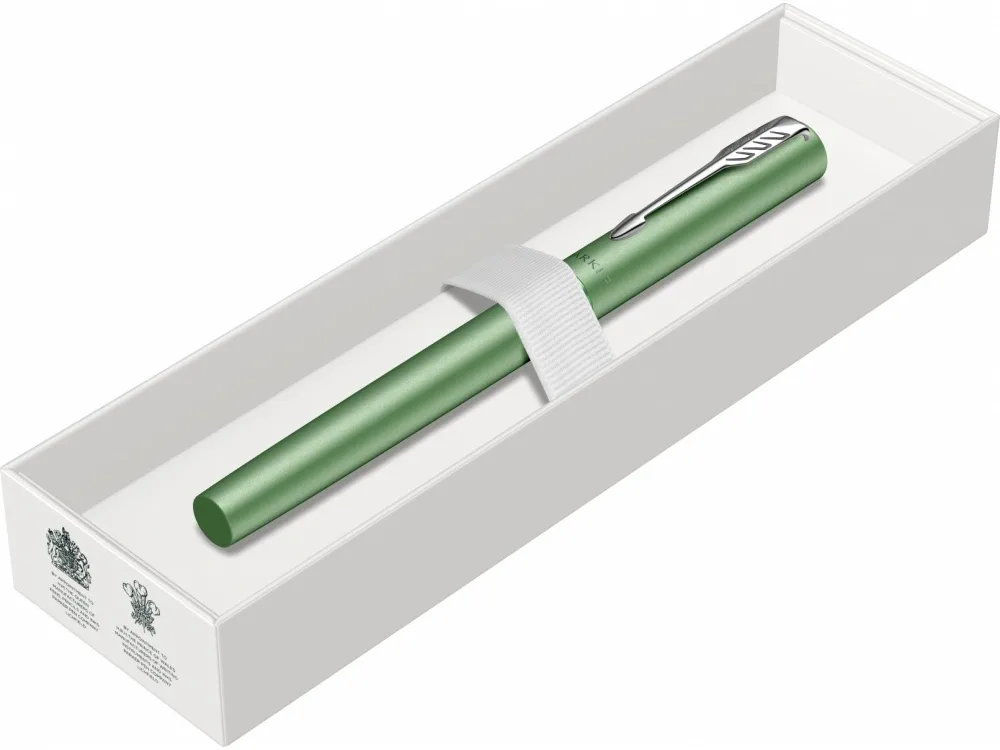 Ручка-роллер Parker Vector XL Green CT, цвет чернил black, стержень: F, в подарочной упаковке.